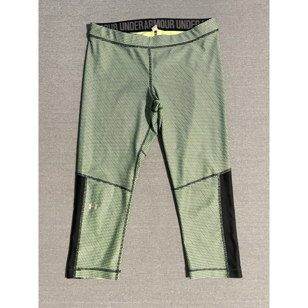 Under Armour Women's Green Pattern Compression Capri Leggings‎